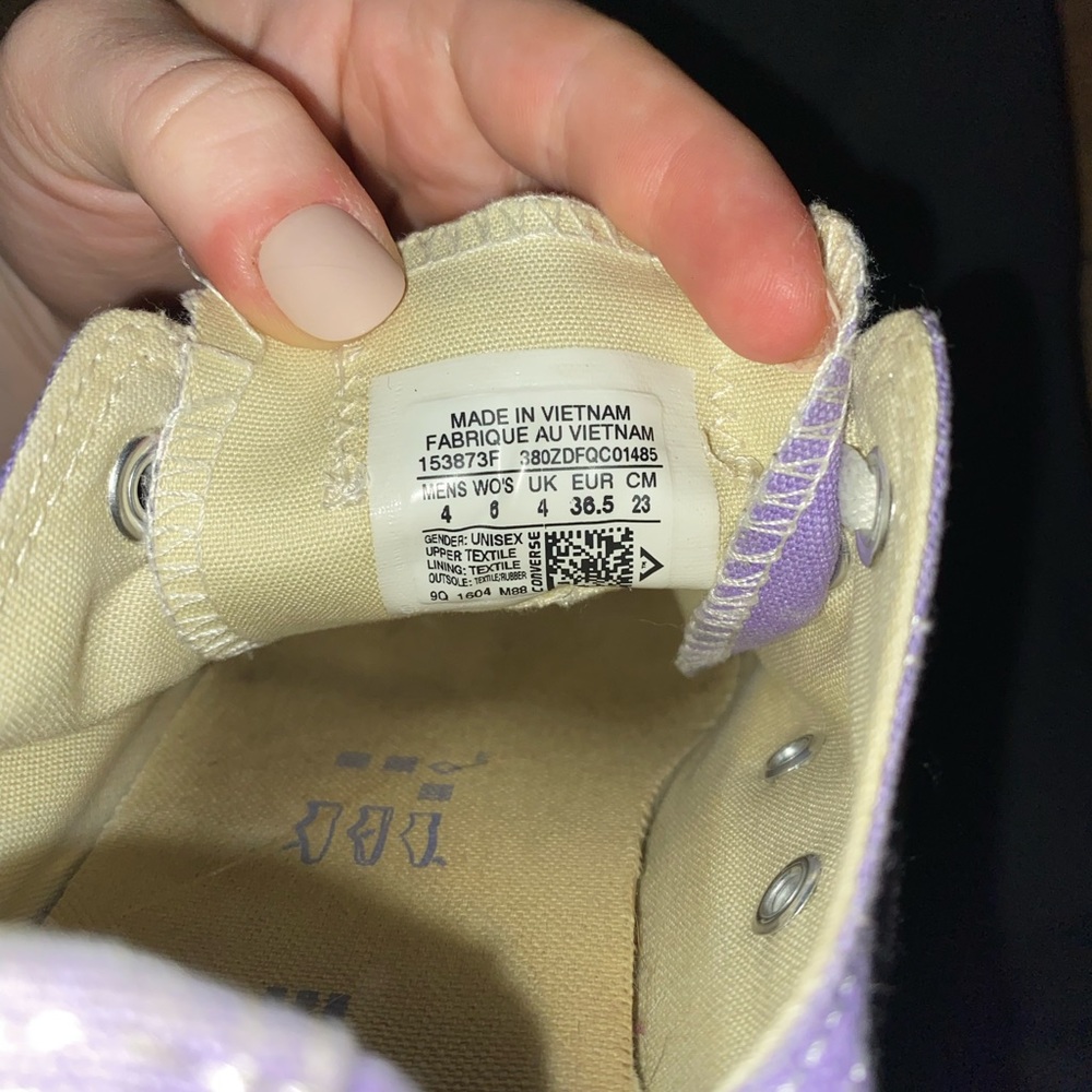 Purple Converse - Picture 3 of 3